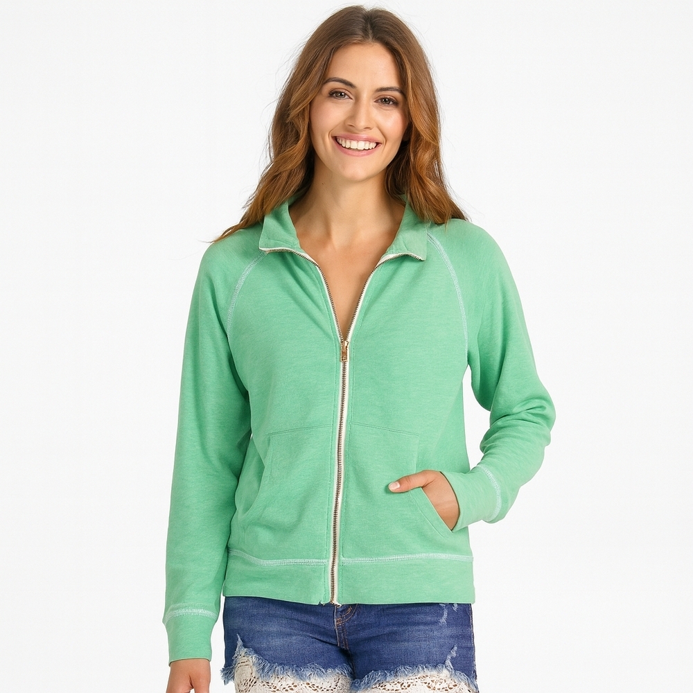 Free People | Long Sleeve Athletic Zip Up Sweatshirt Small‎